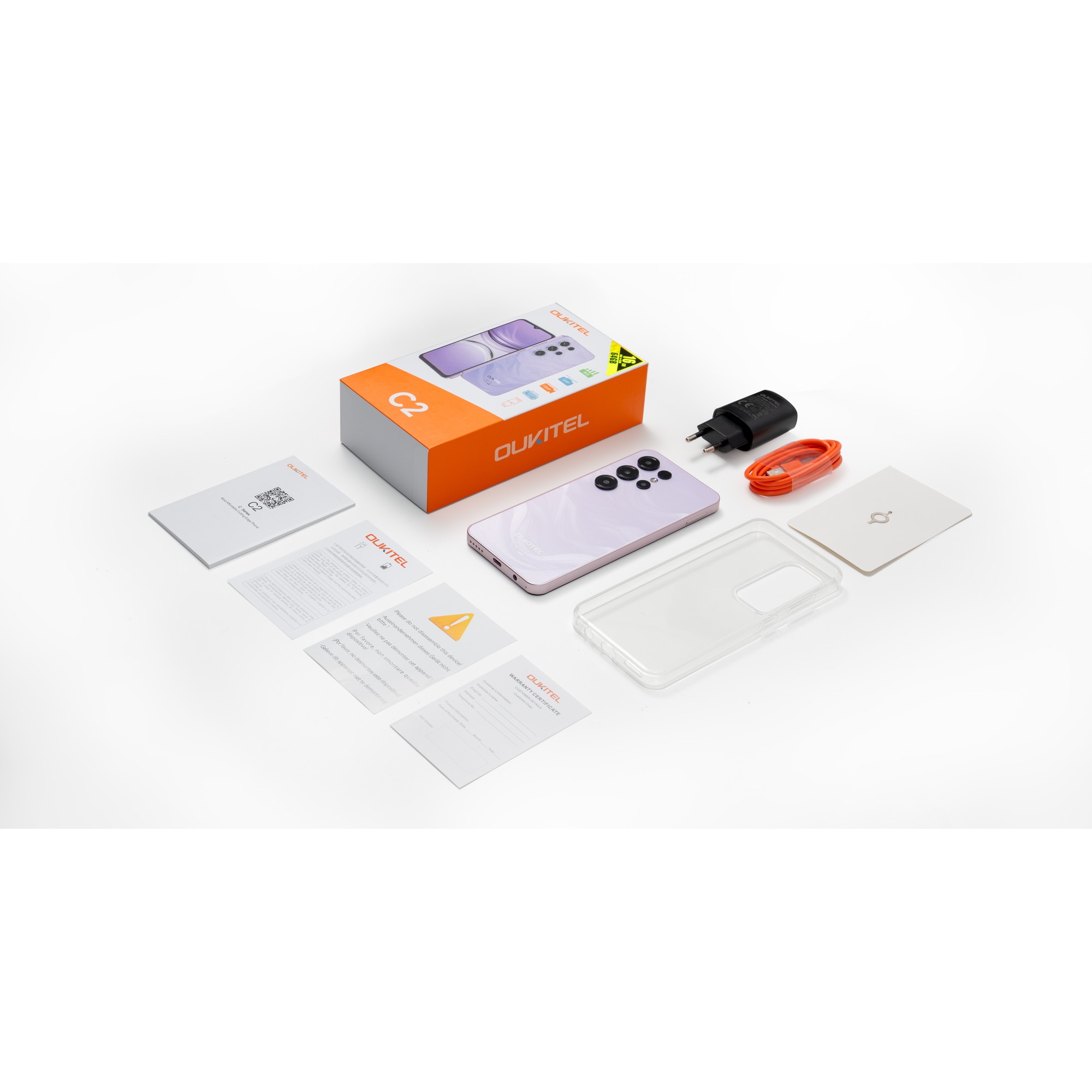 Telefon mobil Oukitel C2, 6.52", 64GB/4GB, 5000mAh, Mov