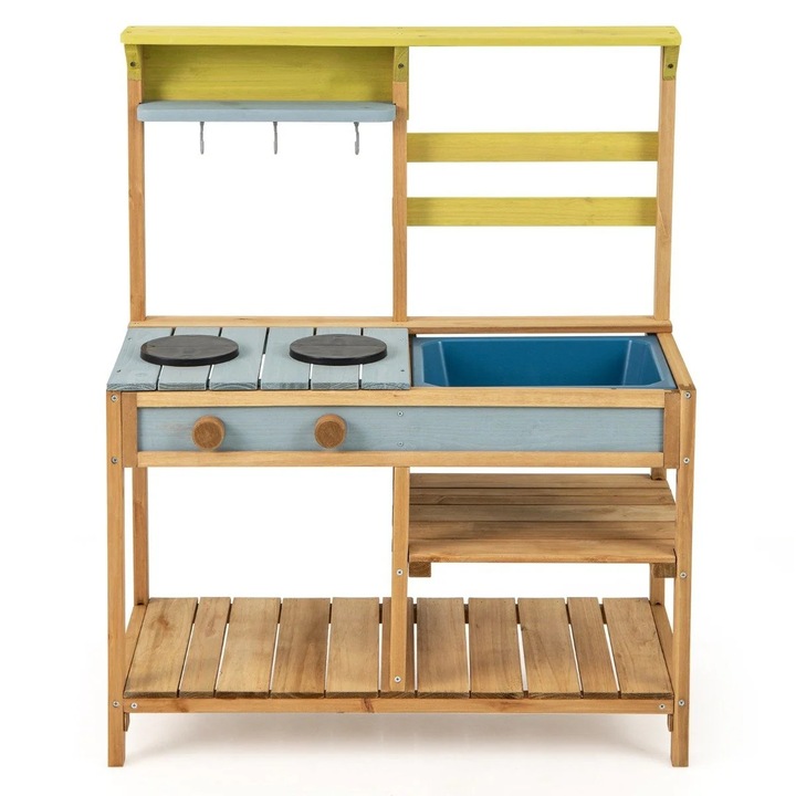 Bucatarie cu Noroi de Joaca pentru Copii, din Lemn cu Butoane de Soba si Chiuveta