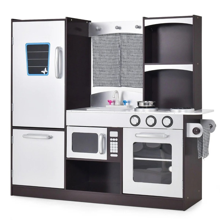 Fajáték konyha gyerekeknek hűtővel és tárolóval