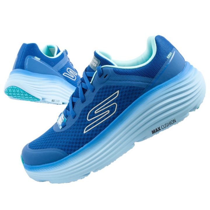 Pantofi de alergare Skechers Max Cushioning pentru barbati, albastru deschis