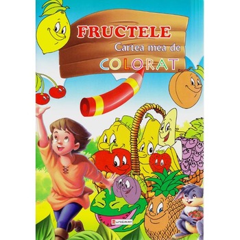 Fructele - Cartea mea de colorat Fructele - Cartea mea de colorat