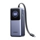 Baterie Externa cu Display Digital, 20000mAh, USB, 2x Type-C, 130W, 20000mAh - Ugreen PB723 (55365B) - Grey
