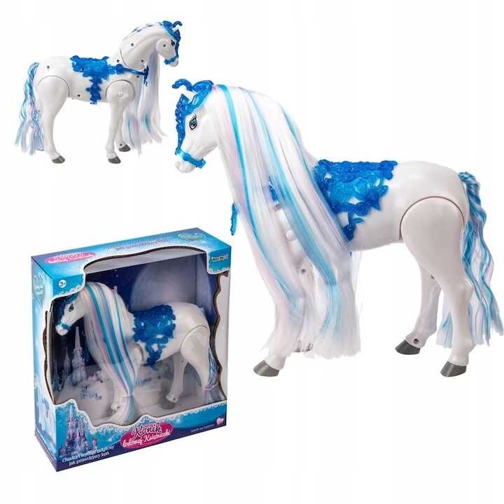 Interaktív ló, sétálófunkcíóval és hangeffeketel, 29x28, 5x9, 5 cm