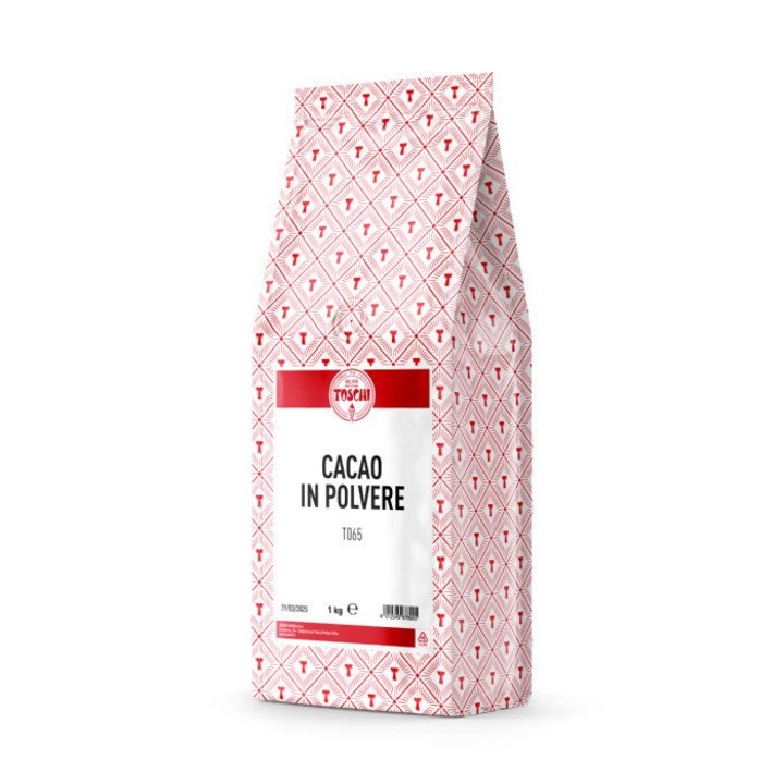 Pudră de Cacao Toschi 1 kg, aromă intensă, ideală pentru preparate și decorațiuni