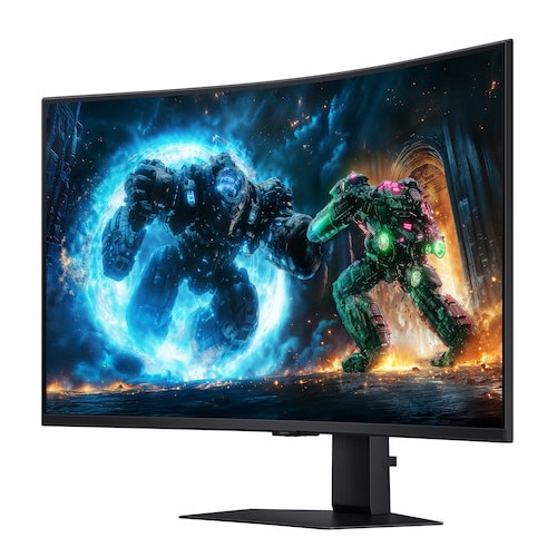 Monitor curbat Samsung Odyssey G7 G75F 37", VA LED, 4K (3840 x 2160), 165Hz, 1ms, 1x DisplayPort, 2 x HDMI, 2 x USB 2.0, Eye Saver & Flicker Free, Negru