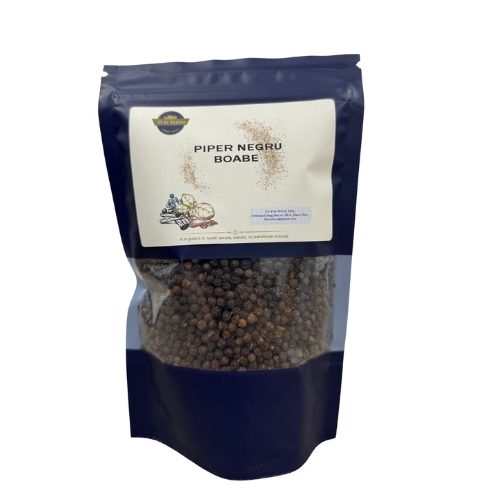 Piper negru boabe, Flav Group, 250g, natural, intens