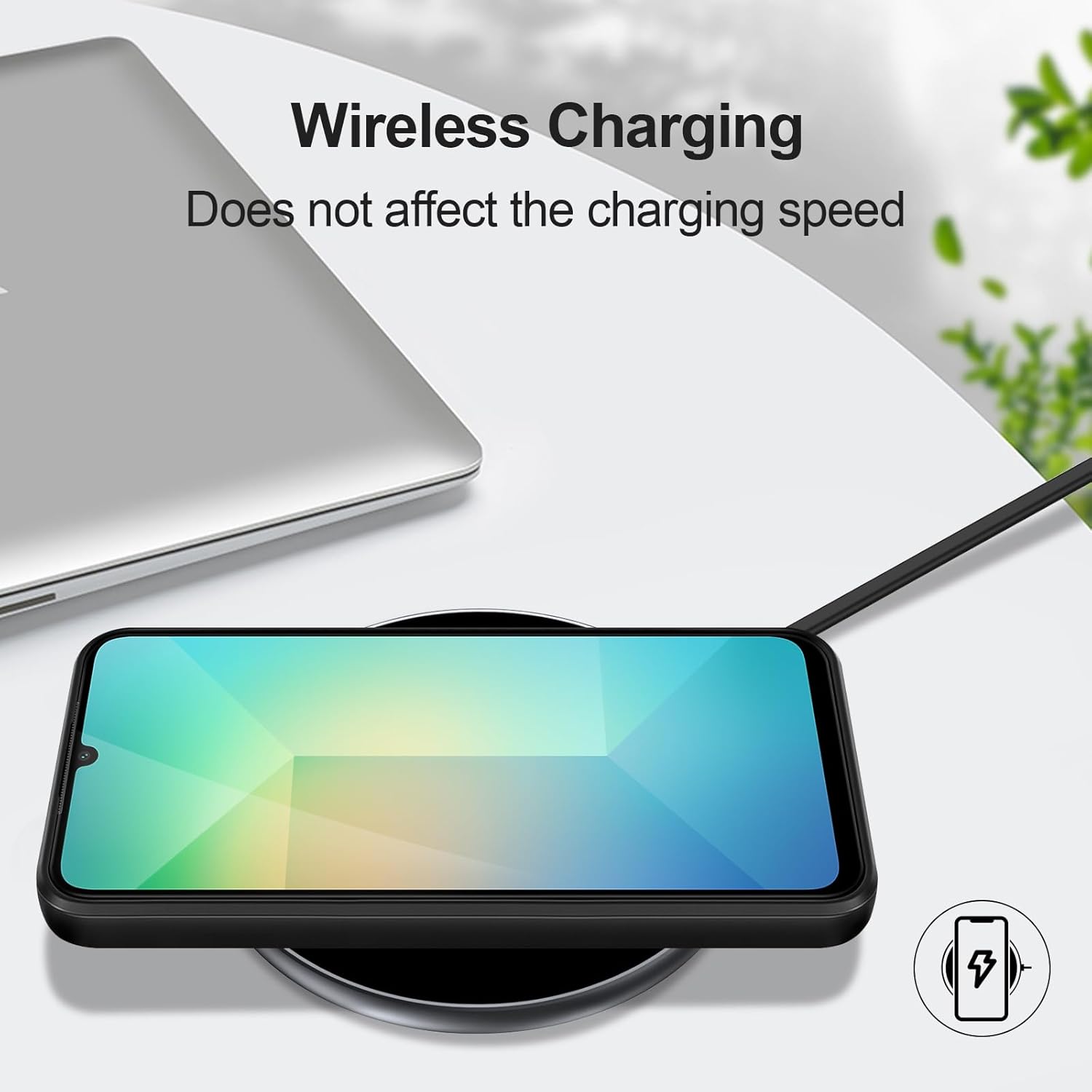 Husa din silicon moale compatibila cu Samsung Galaxy A06, protectie camera, rezistenta la soc, negru