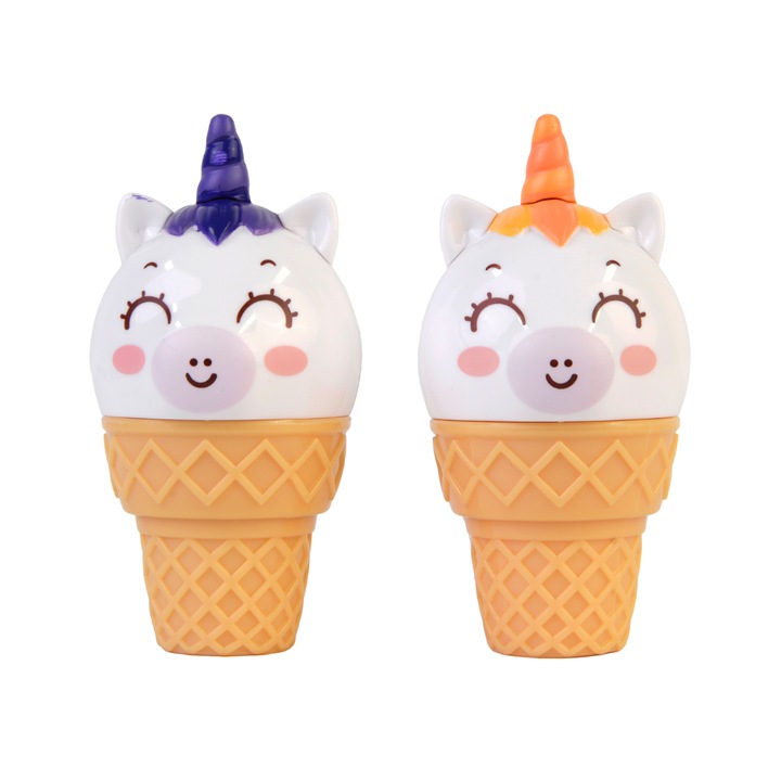 Детски балсам за устни дуо, Lip Smacker, Unicorn, 2 броя, аромати Cotton Candy и Unicorn Delight