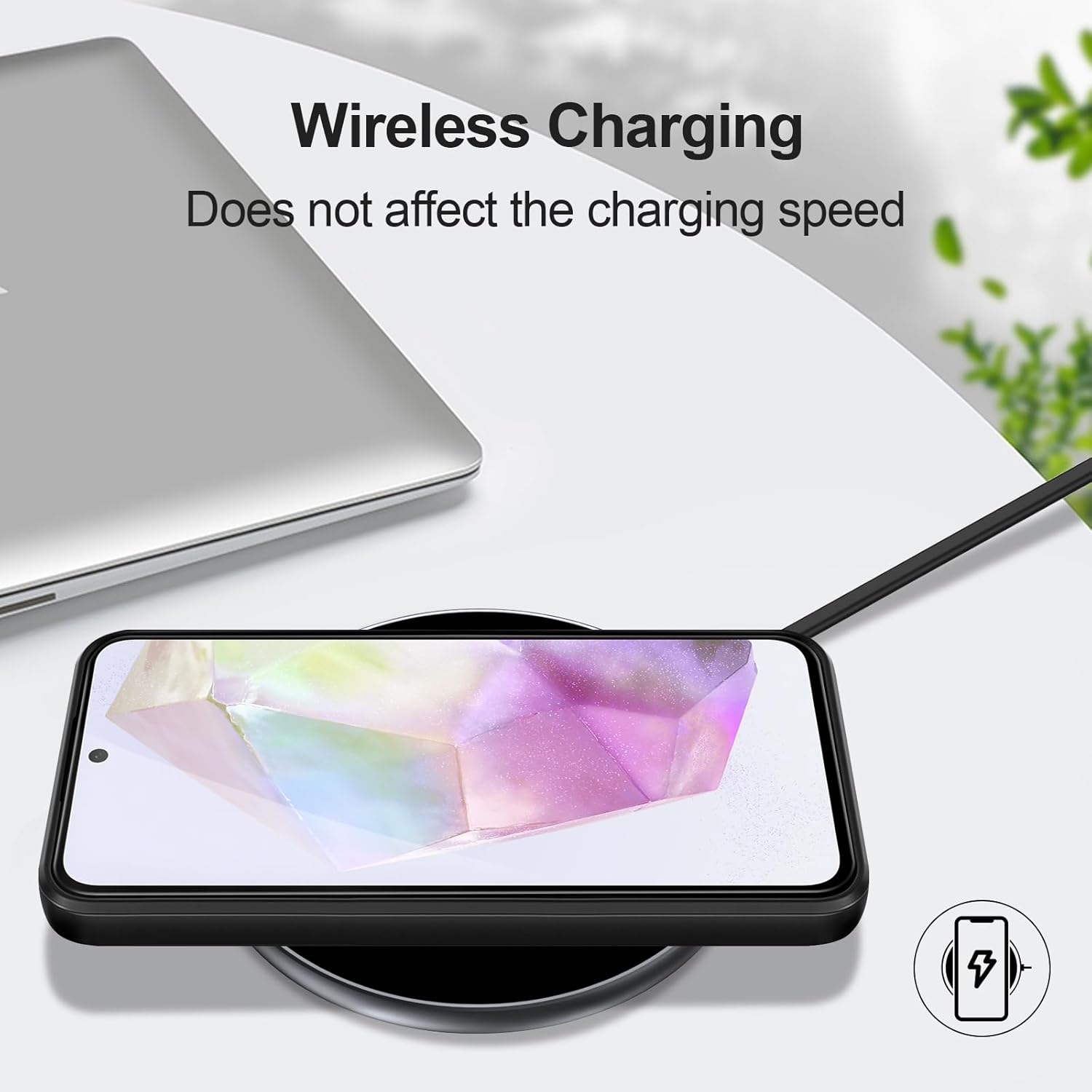 Husa din silicon compatibila cu Samsung Galaxy A34, protectie camera imbunatatita, rezistenta la soc, negru