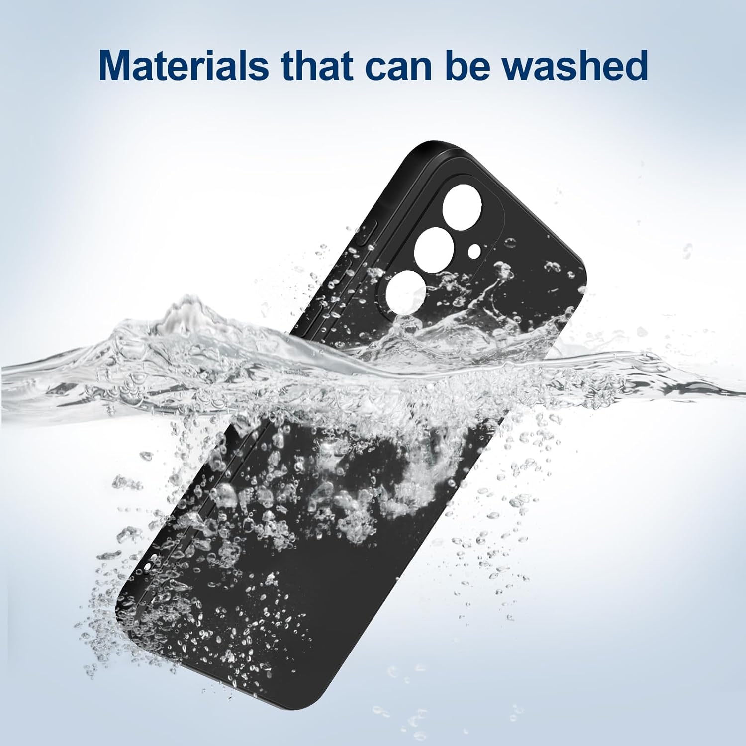 Husa din silicon compatibila cu Samsung Galaxy A34, protectie camera imbunatatita, rezistenta la soc, negru