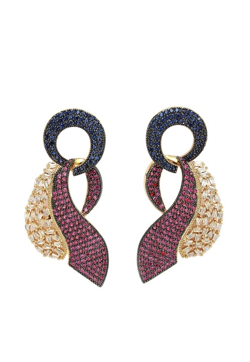 AVANT-GARDE PARIS, Cercei cu zirconia cubica, Multicolor