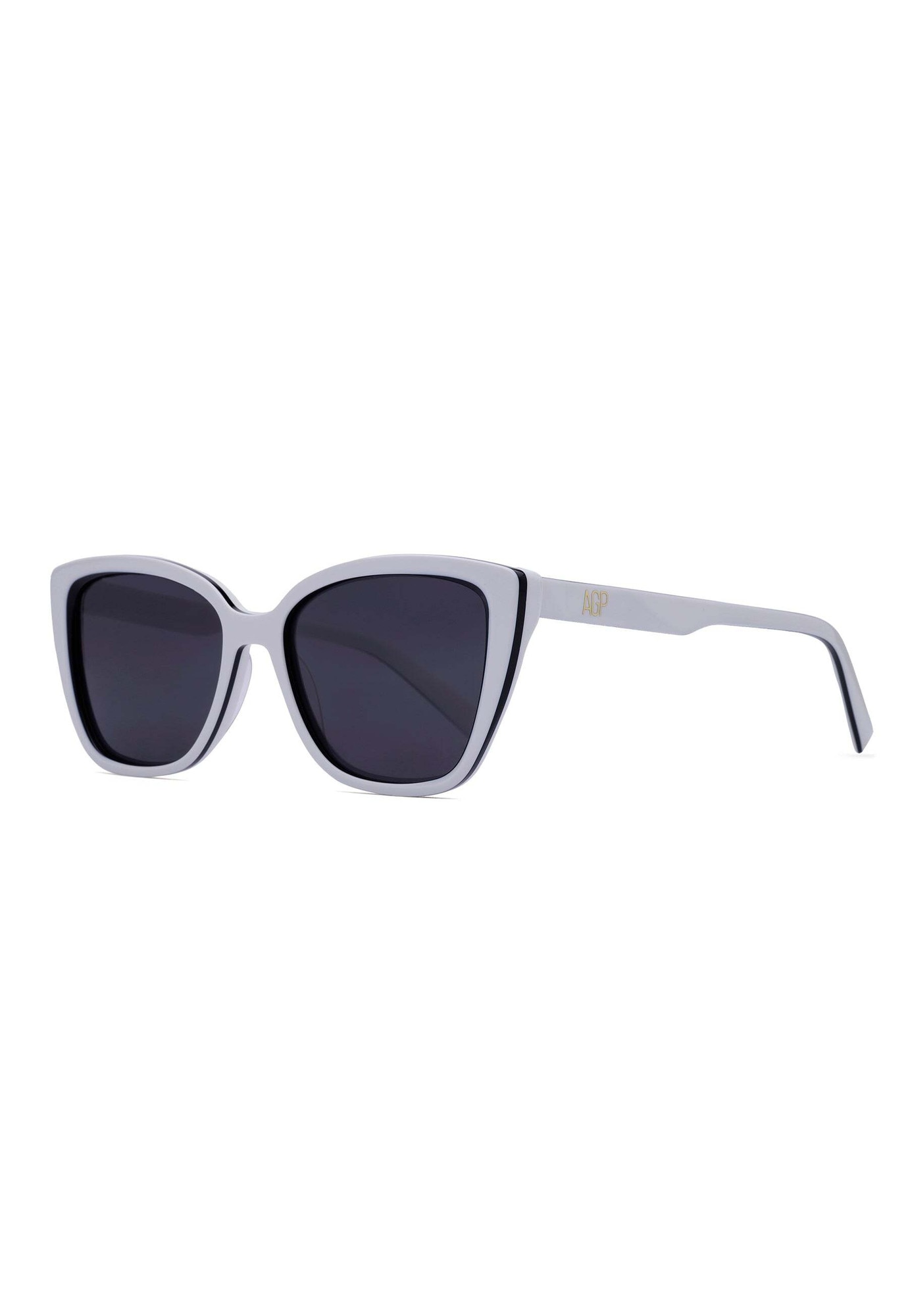 AVANT-GARDE PARIS, Ochelari de soare cat-eye Sculpted Glam, Alb, 55-18-145