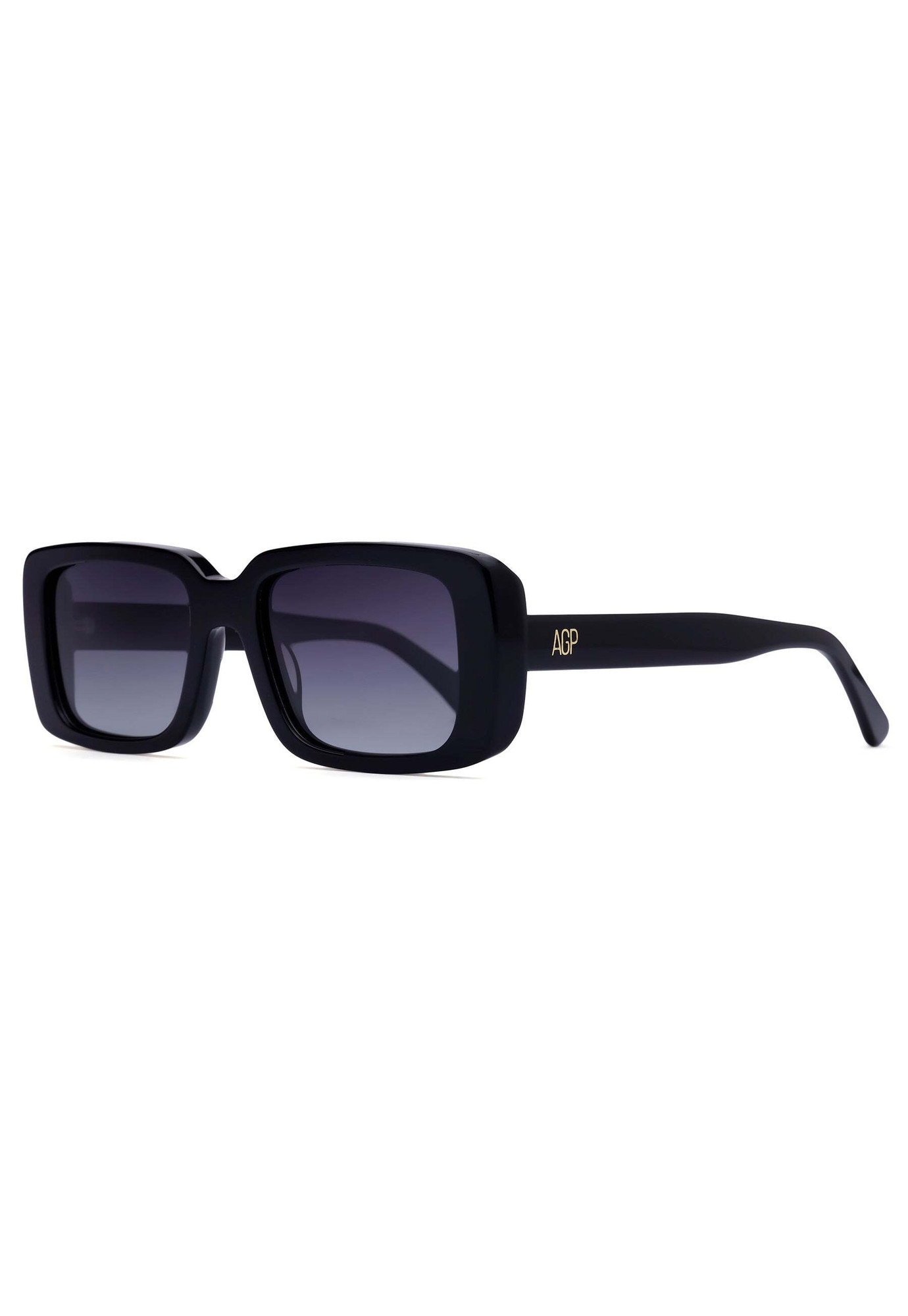 AVANT-GARDE PARIS, Ochelari de soare dreptunghiulari Retro-Inspired Bold, Negru, 53-19-142