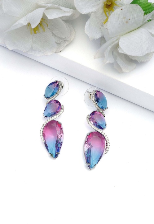 AVANT-GARDE PARIS, Cercei cu cristale, Violet