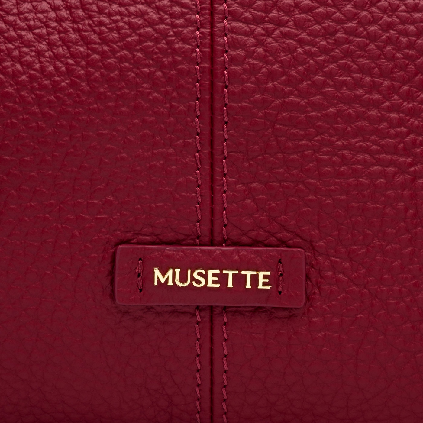 Geanta dama de umar, Musette, ARNELA PM, Piele naturala, Bordeaux, 36 x ...