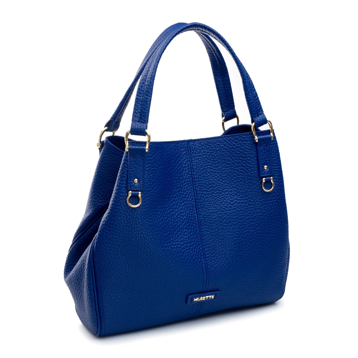 Geanta dama de umar, Musette, ARNELA PM, Piele naturala, albastru
