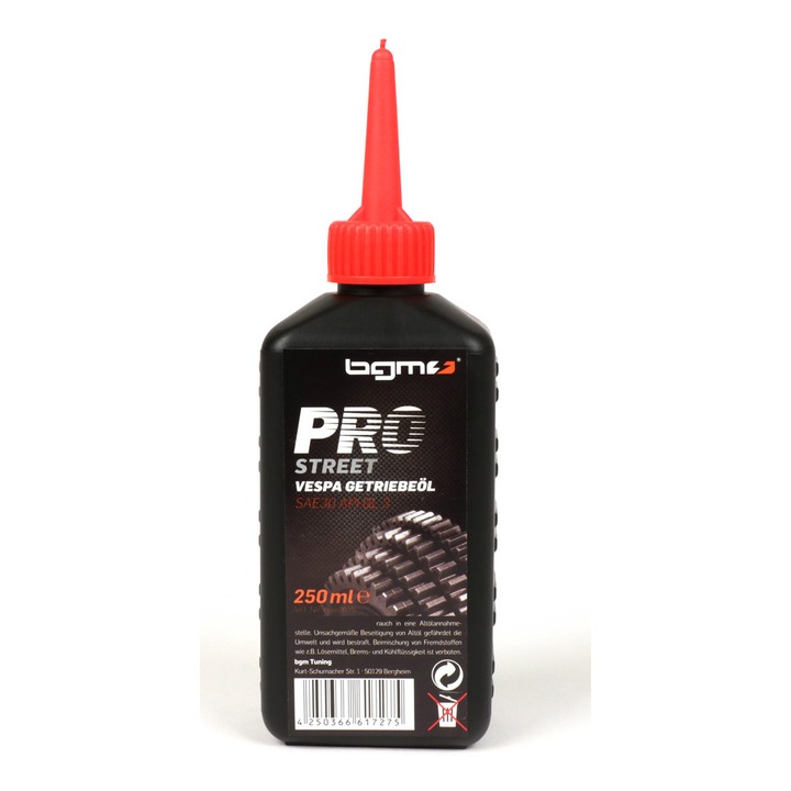 Ulei de transmisie BGM PRO STREET Vespa SAE30 API GL 3 250ml 52066