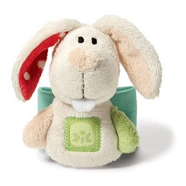 Jucarie zornaitoare din plus pentru incheietura mainii, iepure, multicolor, NICI