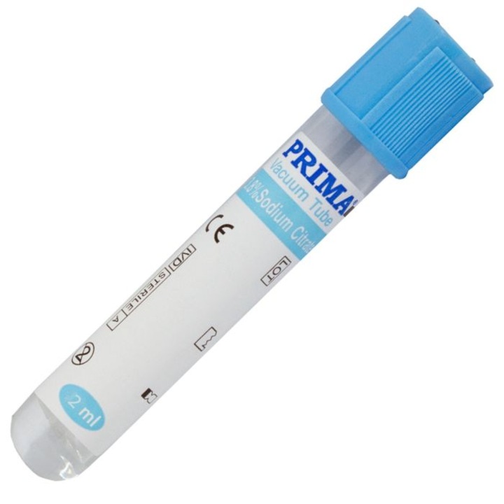 Vacutainer coagulare PRIMA, 2ml, 100 bucati