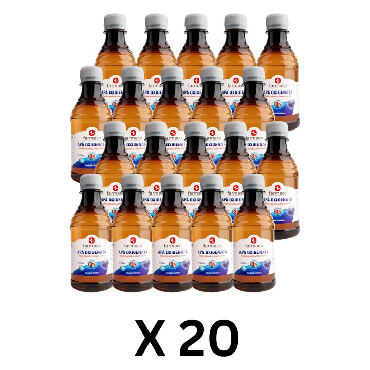 Set 20 buc Apa Oxigenata 200 ml (Peroxid de hidrogen)