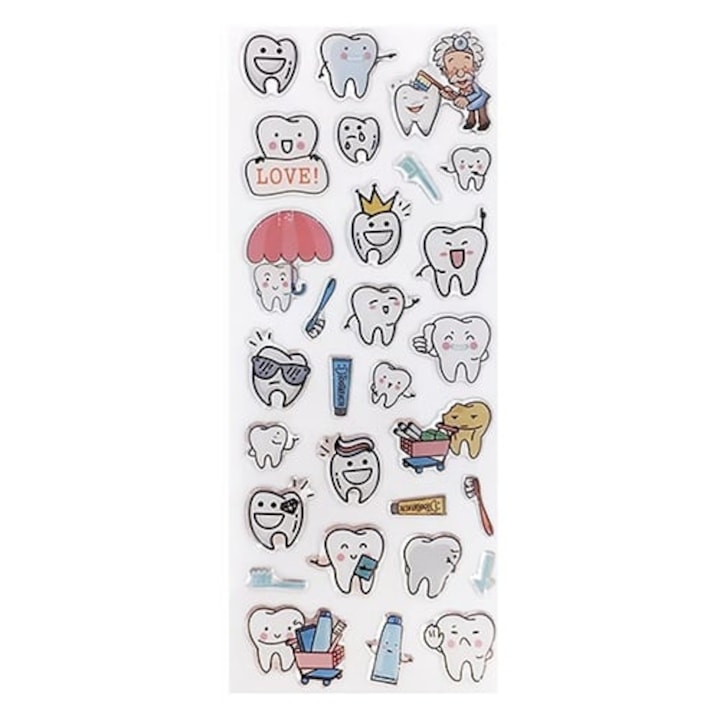 Stickere 3D Forma Dinte TZ-036