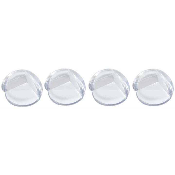 Set 4 Sigurante pentru Colturile Mobilei, Protectie Copii, 2x2.5 cm, Alb