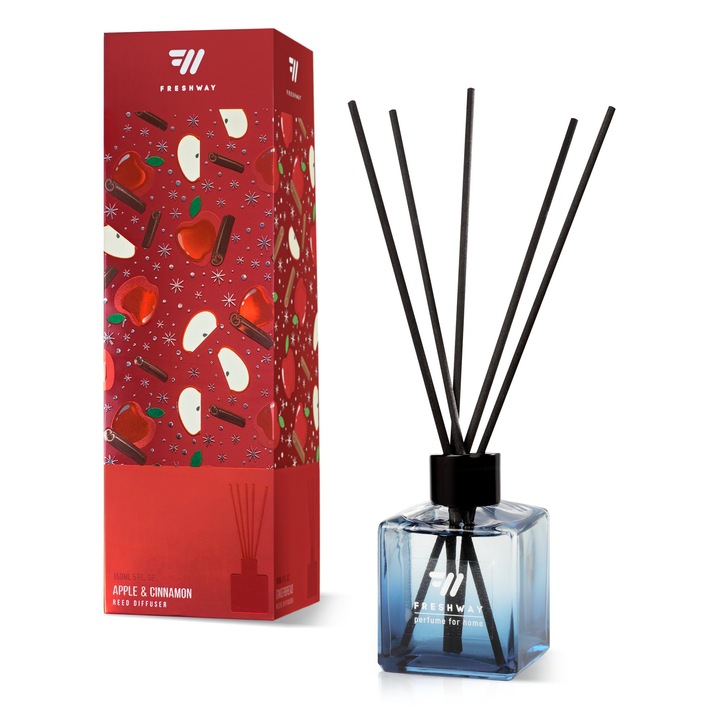 Odorizant de cameră de Crăciun FRESH WAY, seria Christmas 150 ml, Măr și Scorțișoară