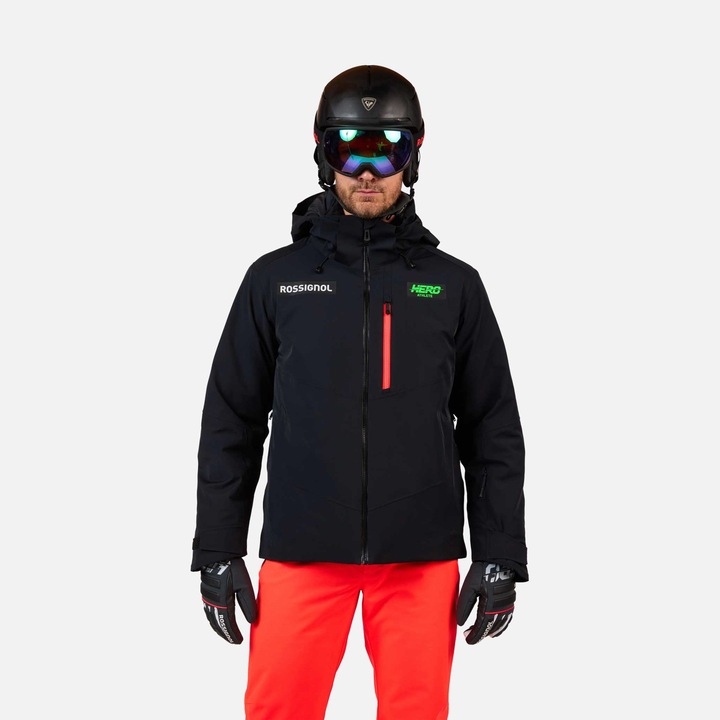 Geaca ski Rossignol HERO BLACKSIDE INSULATED JKT, negru, pentru barbati, Negru