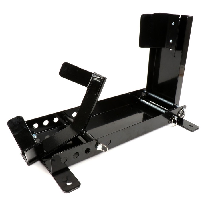 Szállító zár pótkocsikhoz - Robogó állvány - Kerékbillenő az első kerékhez - BGM PRO - Vespa, Lambretta, Scooter - Modern Vespa - 8-13 colos gumiabroncsméret - 1 emberes rögzítés - robogó garázsba, autóbeállóba, pótkocsiba, furgonba - 49970