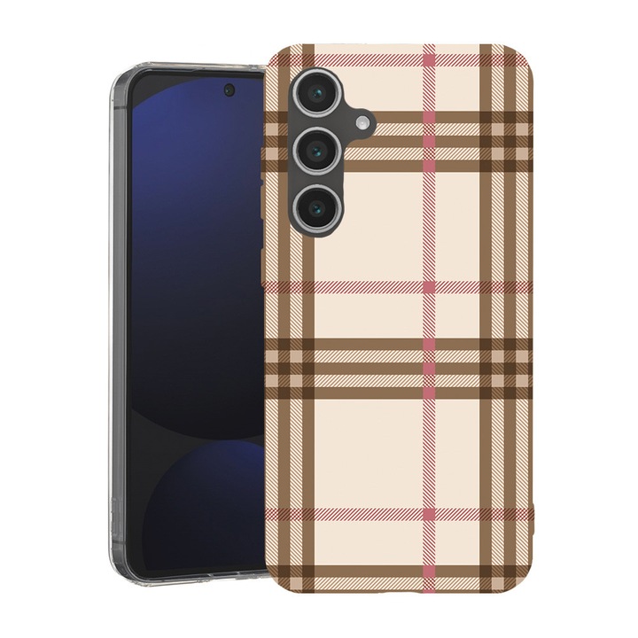 BestCase® Husa pentru Samsung Galaxy A55 cu Design Plaid, Mag Anti Shock TPU, Tehnologie MagSafe, Reinforced 4 Corners, 2087010 MAS 903