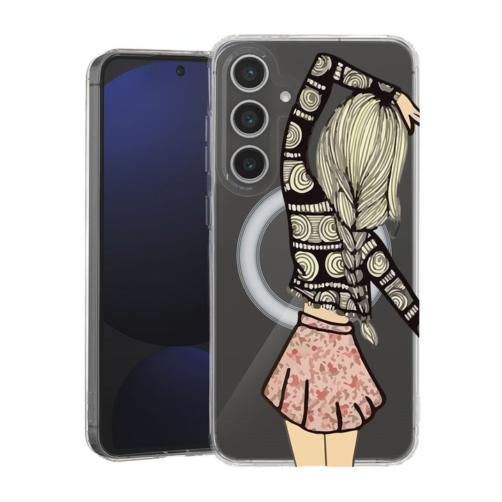BestCase® Husa pentru Samsung Galaxy A55 cu Design Girl Friend, Mag Anti Shock TPU, Tehnologie MagSafe, Reinforced 4 Corners, 2087010 MAS 188