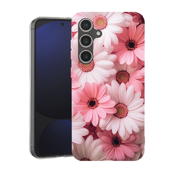BestCase® Калъф за Samsung Galaxy A16 с дизайн Pink Daisy, Mag Anti Shock TPU, MagSafe технология, подсилени 4 ъгъла, 2087011 MAS 1144