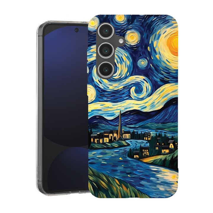 BestCase® Husa pentru Samsung Galaxy A55 cu Design Starry Night, Mag Anti Shock TPU, Tehnologie MagSafe, Reinforced 4 Corners, 2087010 MAS 1270