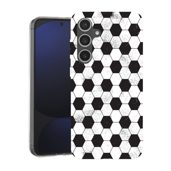 BestCase® Husa pentru Samsung Galaxy A55 cu Design Football Pattern, Mag Anti Shock TPU, Tehnologie MagSafe, Reinforced 4 Corners, 2087010 MAS 905
