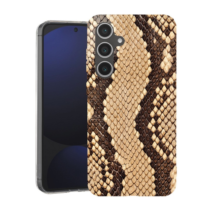 BestCase® Husa pentru Samsung Galaxy A55 cu Design Snake Skin Pattern, Mag Anti Shock TPU, Tehnologie MagSafe, Reinforced 4 Corners, 2087010 MAS 898