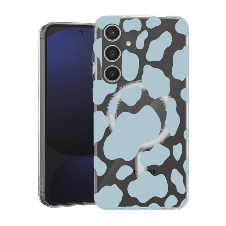 BestCase® Husa pentru Samsung Galaxy A36 cu Design Blue Cow, Mag Anti Shock TPU, Tehnologie MagSafe, Reinforced 4 Corners, 2087009 MAS 788