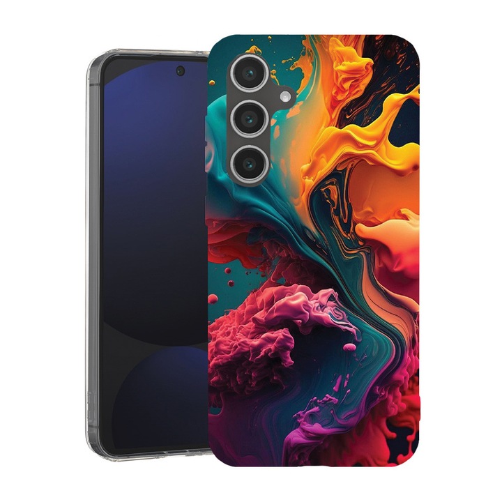 BestCase® Husa pentru Samsung Galaxy A36 cu Design Liquid Colors, Mag Anti Shock TPU, Tehnologie MagSafe, Reinforced 4 Corners, 2087009 MAS 1234