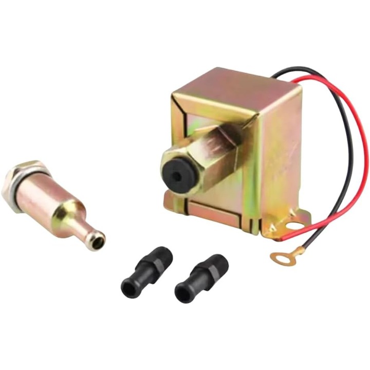 Pompa electrica combustibil 12V, universala, rosu, 12x12cm