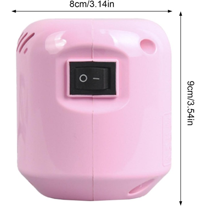 Pompa electrica pentru saci de vidat, portabila, roz