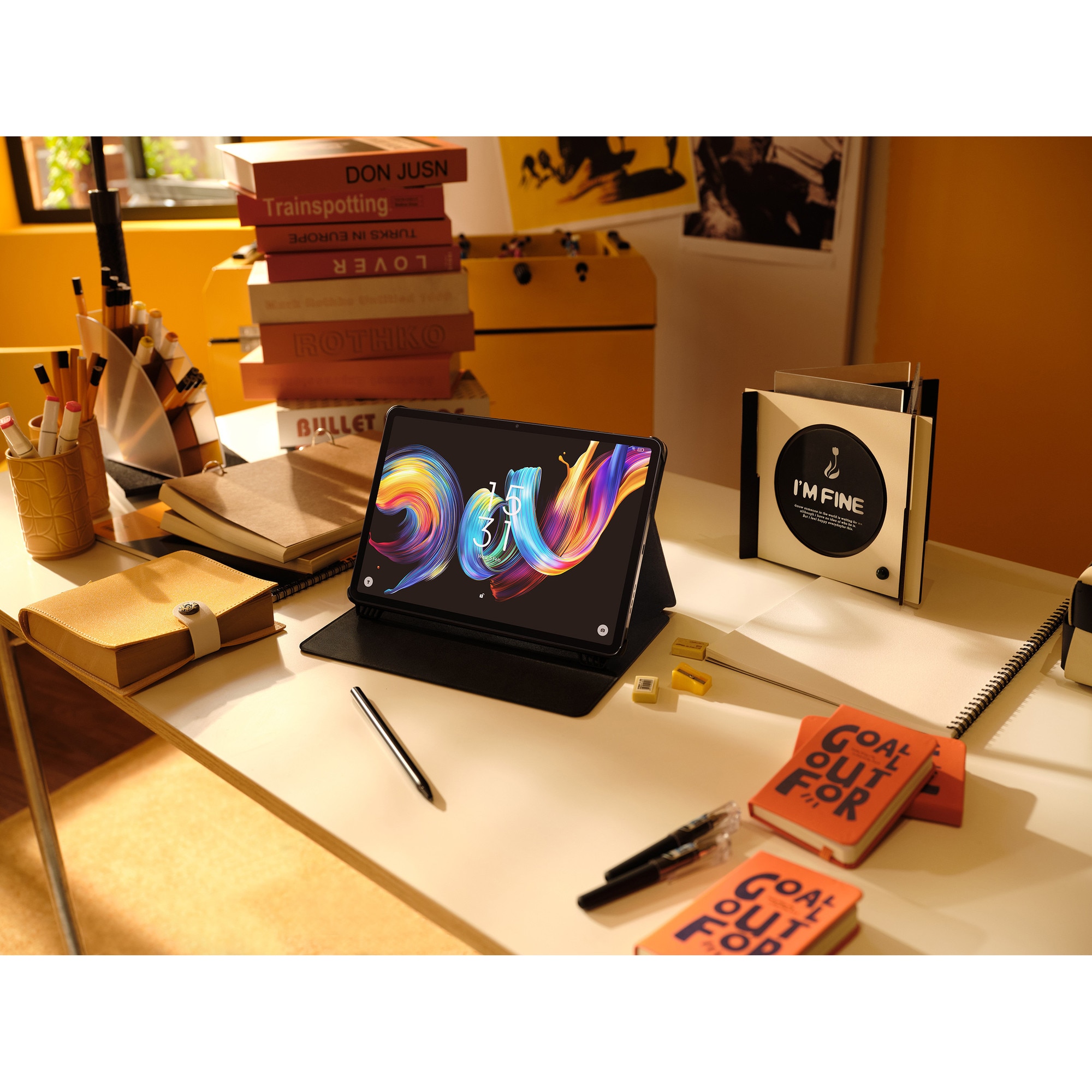 Tableta, TCL, NXTPAPER 11 Plus 9469X2, Procesor Octa-Core ARM Cortex, Ecran 11.5", 8GB RAM, 256GB Flash, 8MP, Wi-Fi, Bluetooth, Android + Husa si Stylus (Gri)
