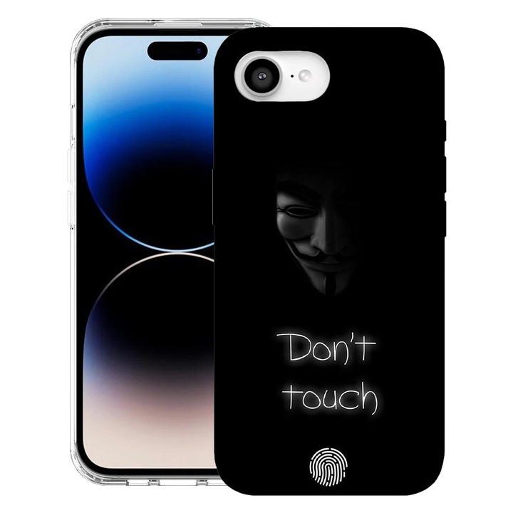 BestCase® Husa pentru Apple iPhone 16e cu Design Don’t Touch My Phone, Mag Anti Shock TPU, Tehnologie MagSafe, Reinforced 4 Corners, 1988339 MAS 1167