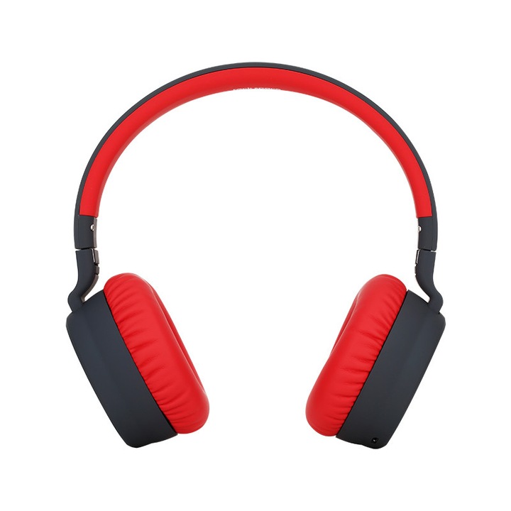 Casti audio Rockspace S7 Bluetooth 4.0, over-ear, timp de redare pana la 12 ore, rosu-negru
