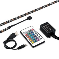 banda led tv usb 300 cm pentru iluminare ambientala in spatele televizorului cu telecomanda imagen 28_0_
0