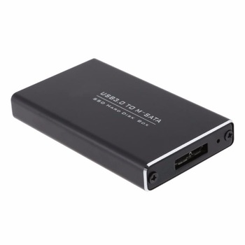 Rack extern SSD mSATA la USB 3.0 cu carcasa, cablu micro USB 3.0, negru Rack extern SSD mSATA la USB 3.0 cu carcasa, cablu micro USB 3.0, negru
