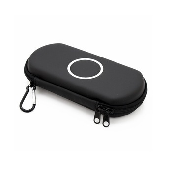 Husa de transport pentru Sony Playstation PSP 1000 2000 3000 Slim, cu carabiniera, negru Husa de transport pentru Sony Playstation PSP 1000 2000 3000 Slim, cu carabiniera, negru