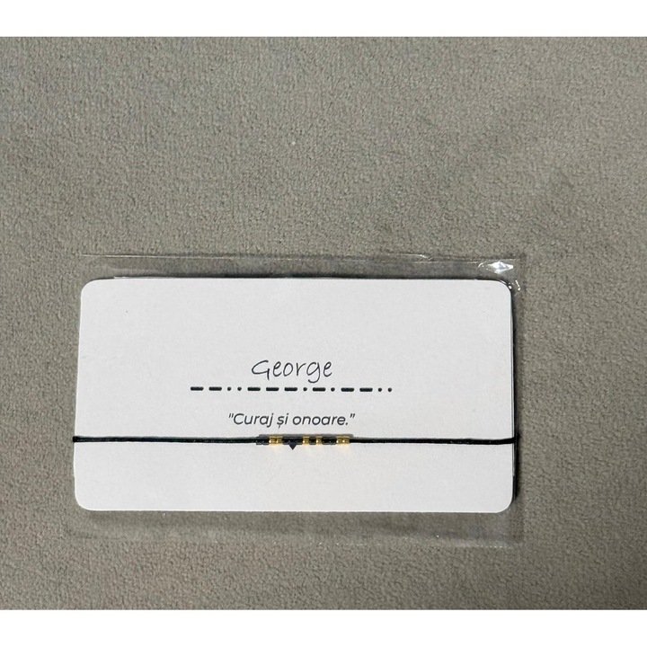 Bratara Cod Morse – George