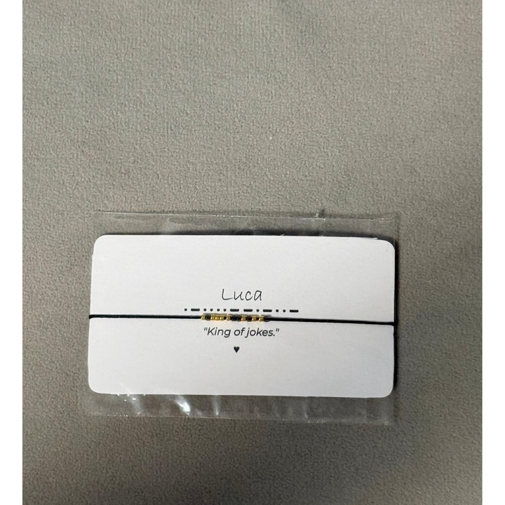 Bratara Cod Morse – Luca