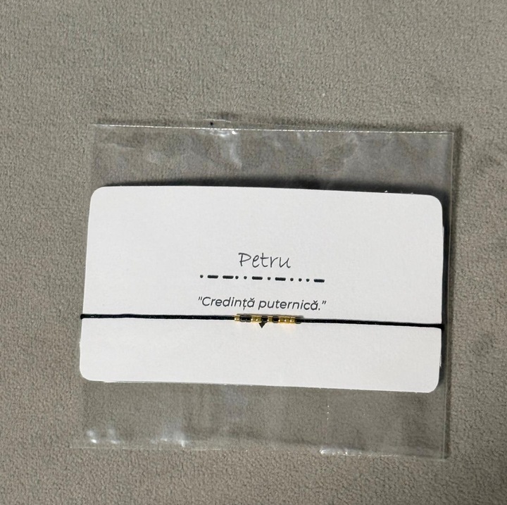 Bratara Cod Morse – Petru