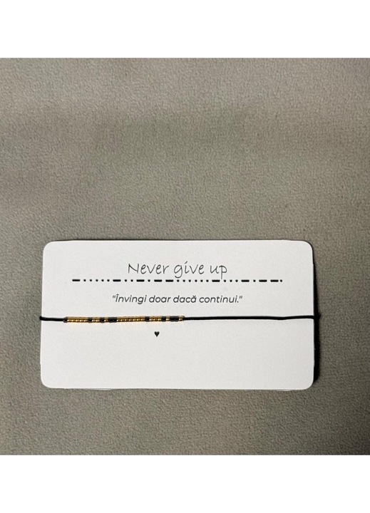 Bratara Cod Morse – Never Give Up