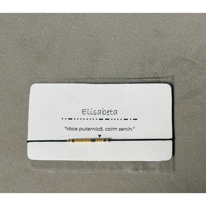 Bratara Cod Morse – Elisabeta